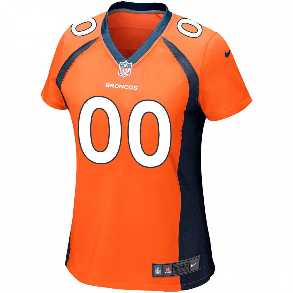 Denver Broncos Nike Women's Custom Game Jersey - Orange-GridironStore